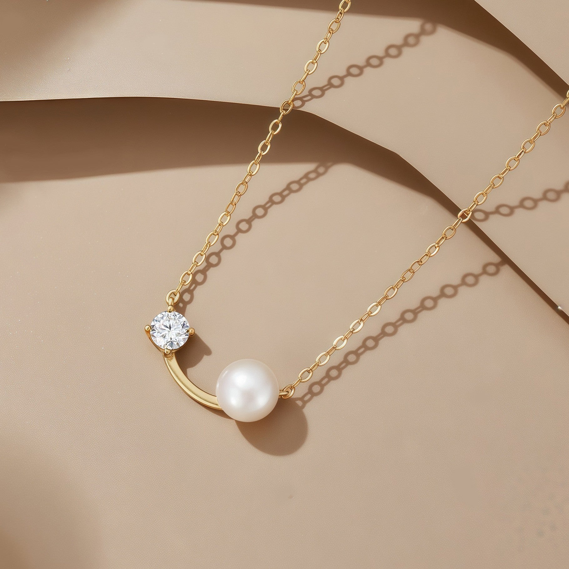 Minimalist Natural Freshwater Pearl Necklace #506