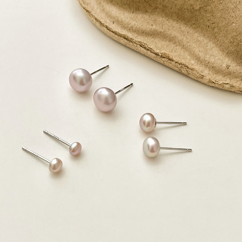 Freshwater pearl earrings 6mm