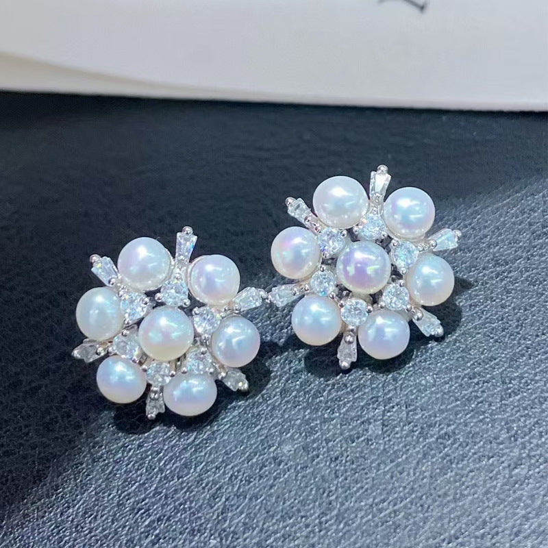 Exquisite Natural Freshwater Pearl Earrings #874