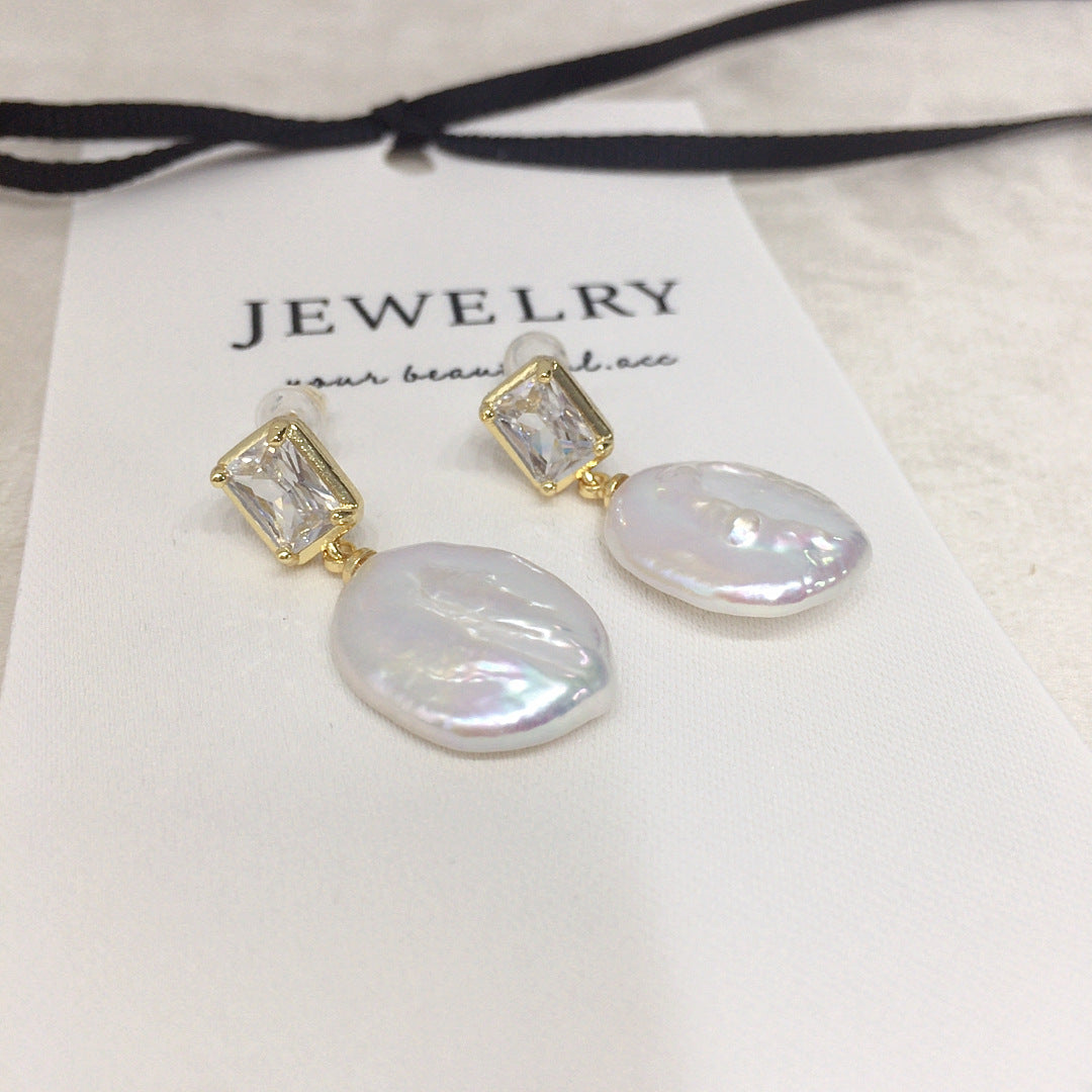 Baroque Natural Freshwater Pearl Earrings