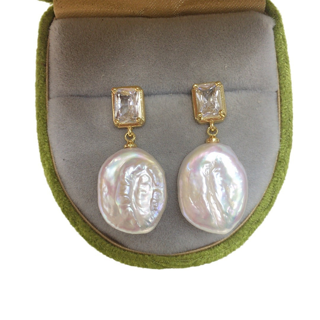 Baroque Natural Freshwater Pearl Earrings