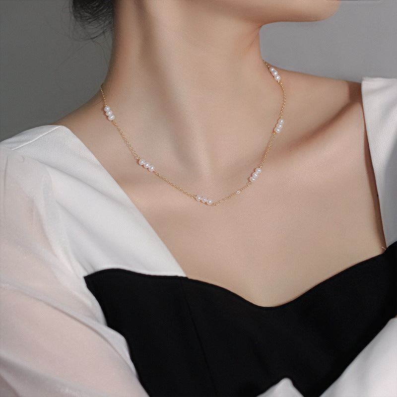 Choker Natural Pearl Necklace