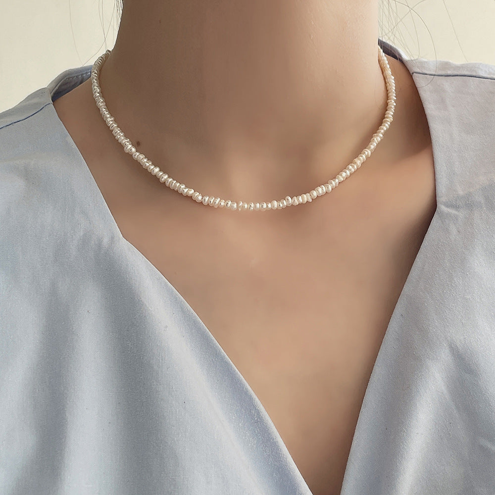 Choker Natural Freshwater Pearl Necklace #906