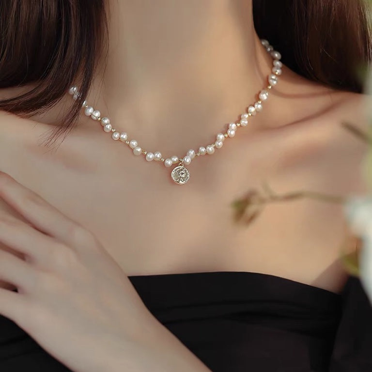 Drop Natural Pearl Necklace #298