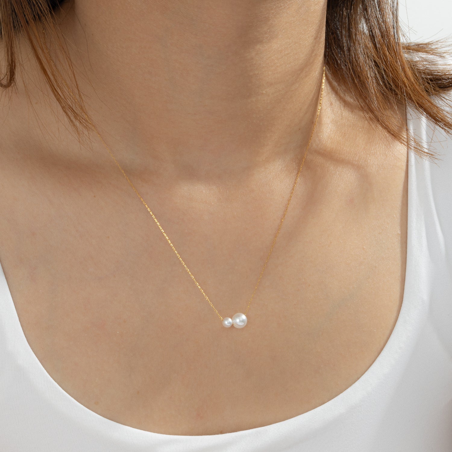 Drop 14K Gold Plated Natural Freshwater Pearl Necklace