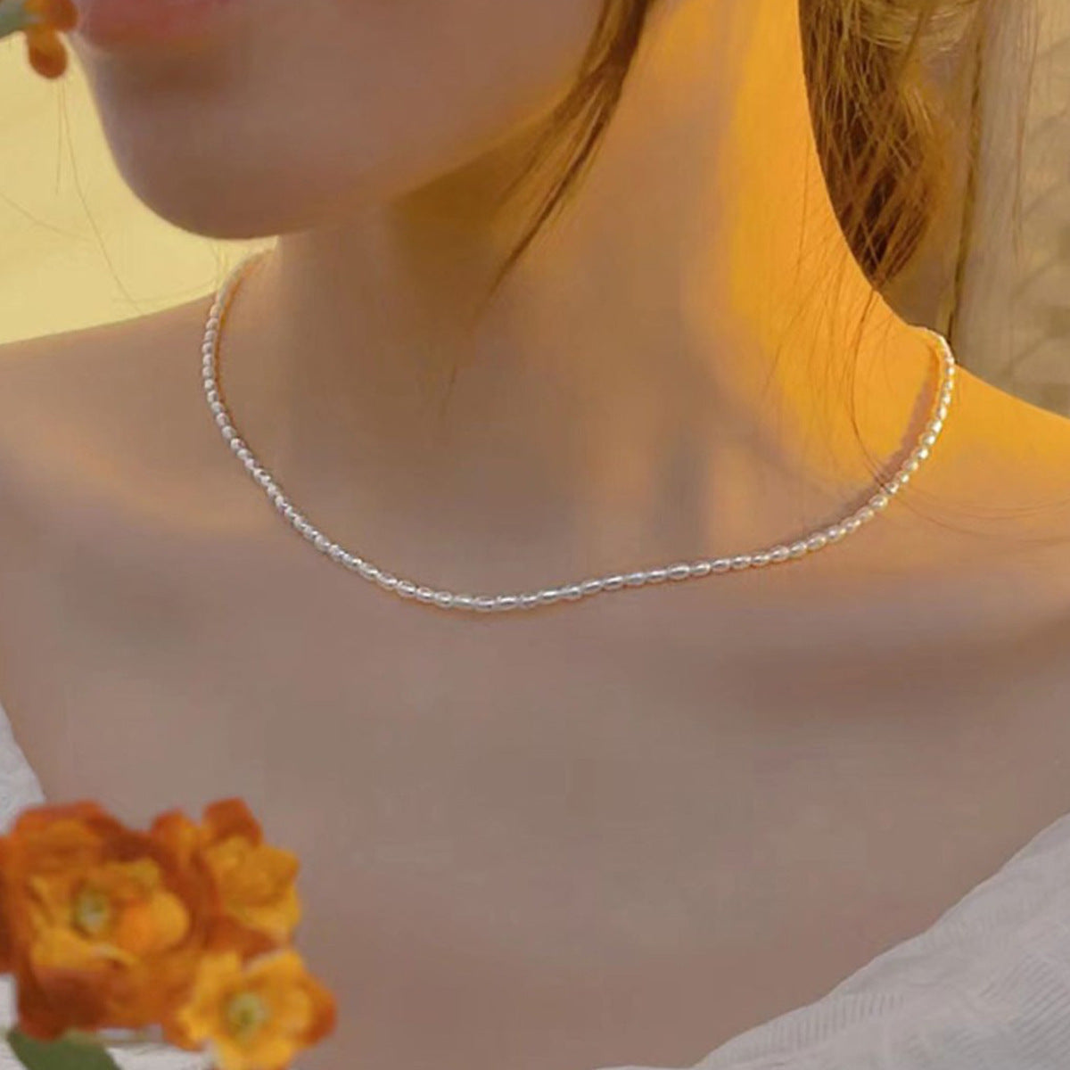 Drop Natural Freshwater Pearl Necklace