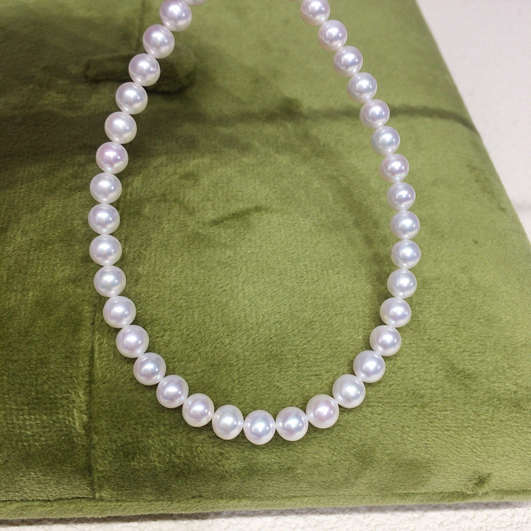 Luxury S925 Sterling Silver Natural Freshwater Pearl Bracelet