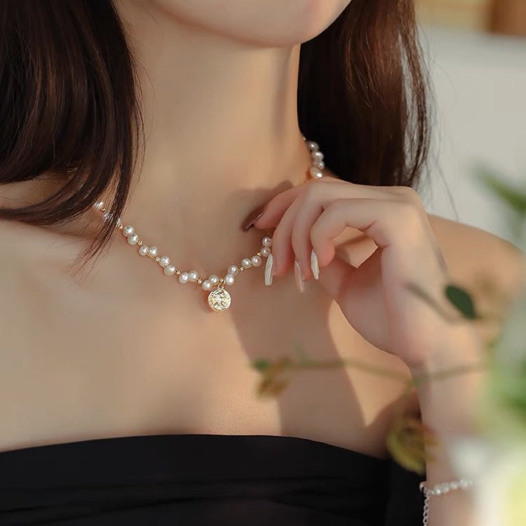 Drop Natural Pearl Necklace #298