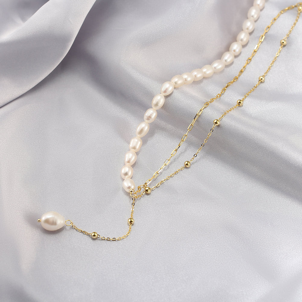 Drop Natural Pearl Necklace