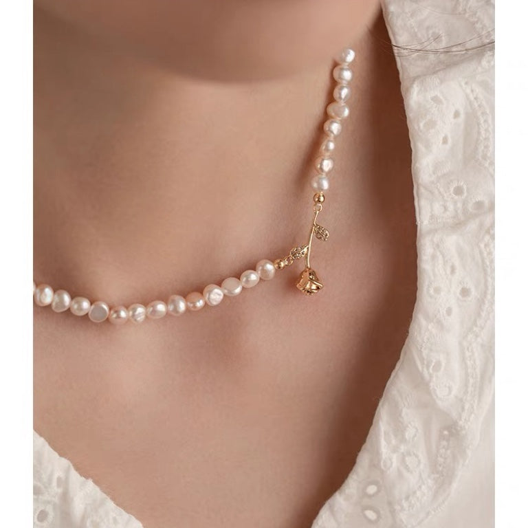 Drop Natural Pearl Necklace #538