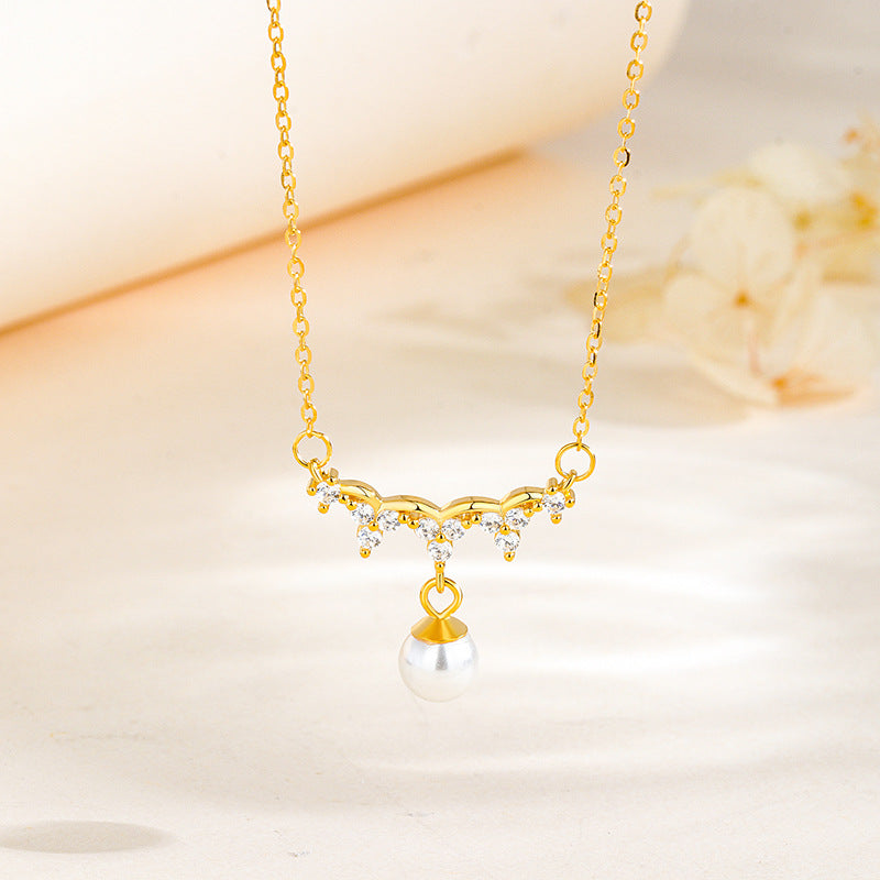 Drop Natural Freshwater Pearl Necklace #210