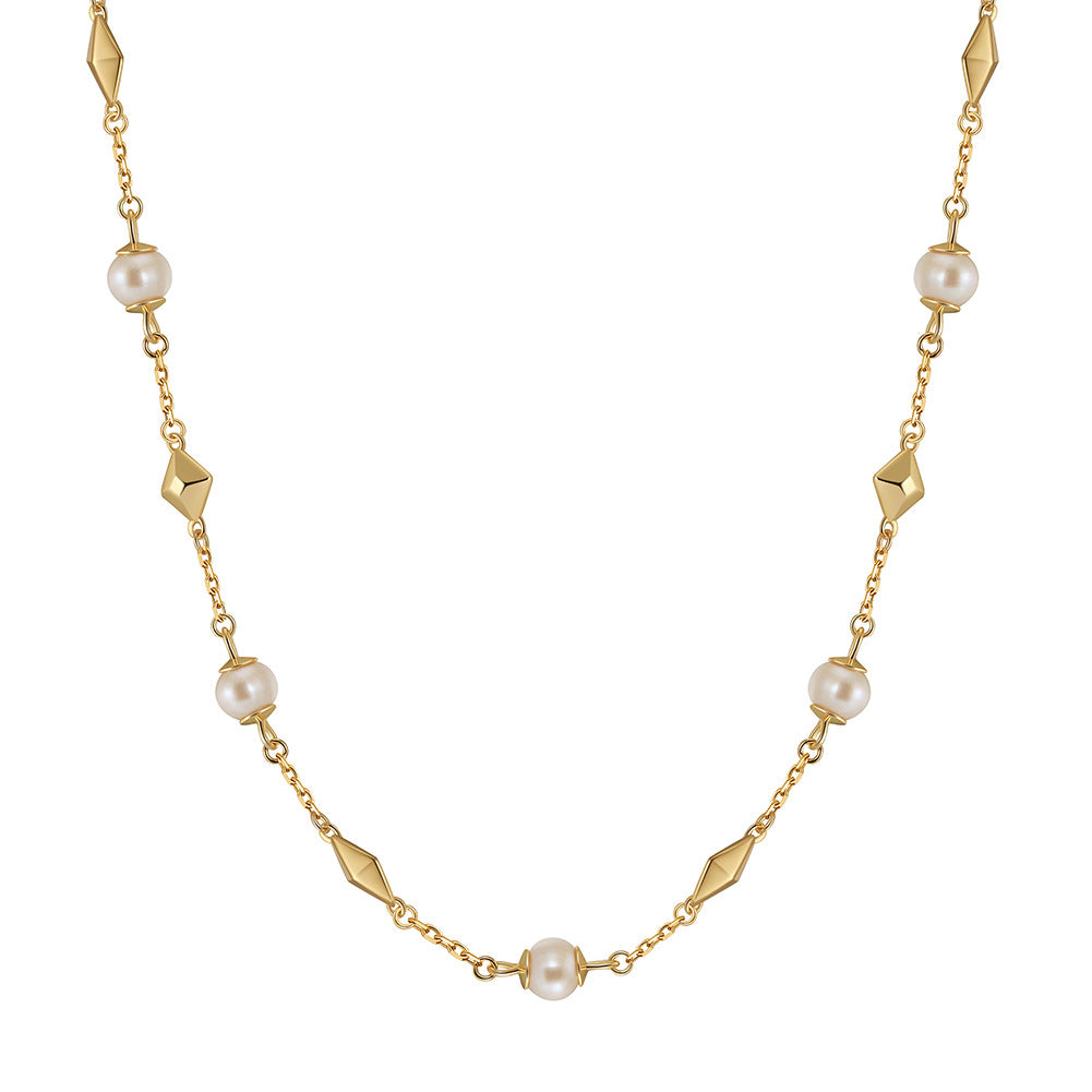 Choker Natural Freshwater Pearl Necklace #818