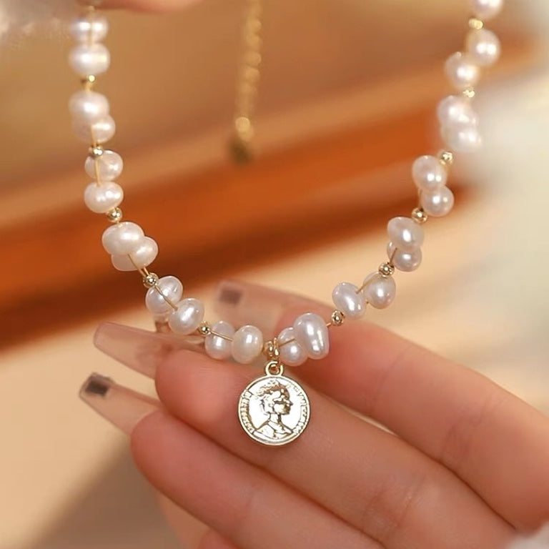 Drop Natural Pearl Necklace #298