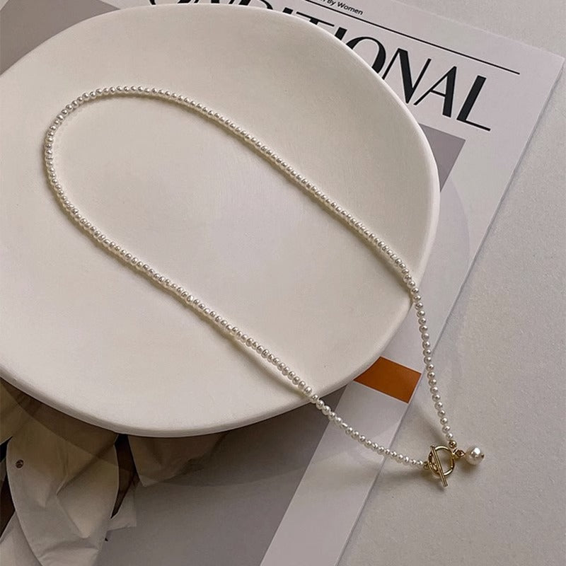 Choker Natural Freshwater Pearl Necklace #234
