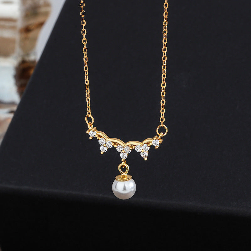 Drop Natural Freshwater Pearl Necklace #210