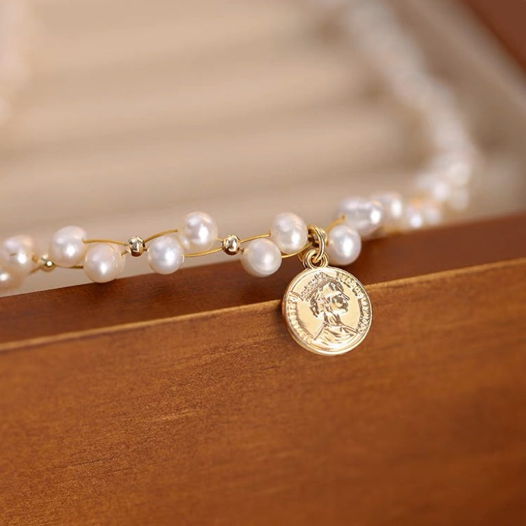 Drop Natural Pearl Necklace #298