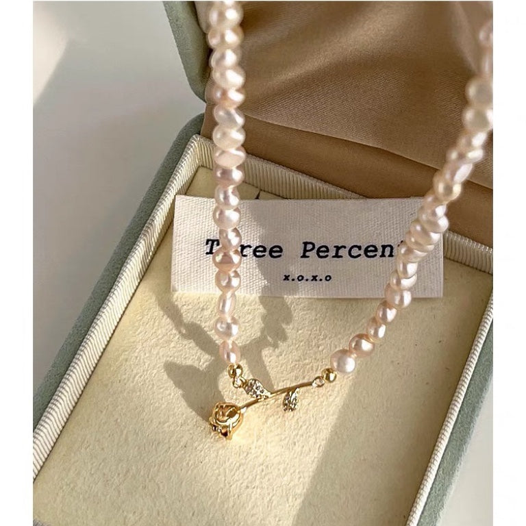 Drop Natural Pearl Necklace #538