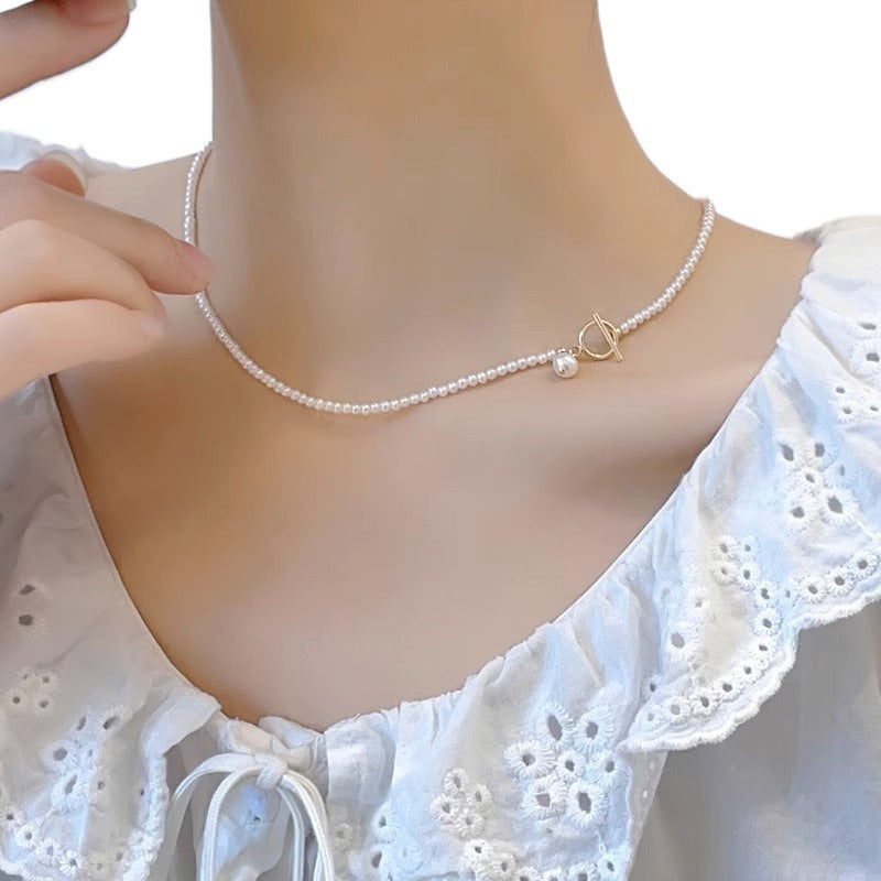 Choker Natural Freshwater Pearl Necklace #234