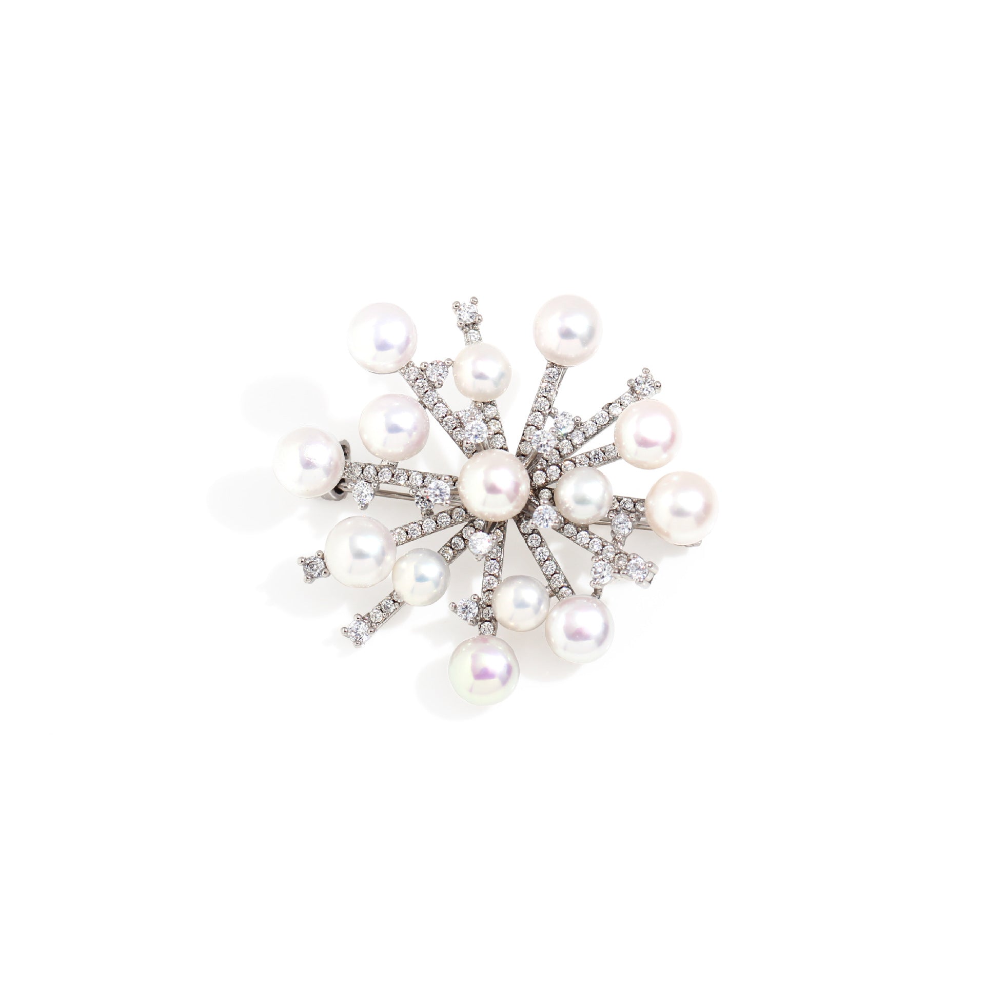 Snowflake Pearl Brooch pin