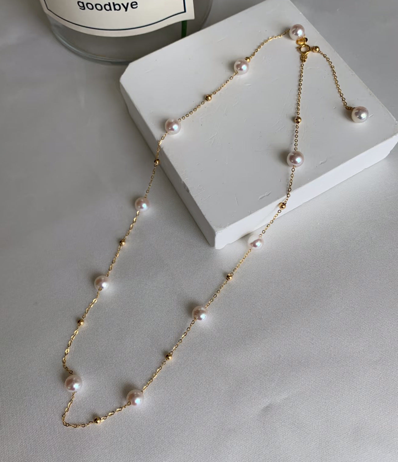 Choker S925 Sterling Silver Natural Freshwater Pearl Necklace