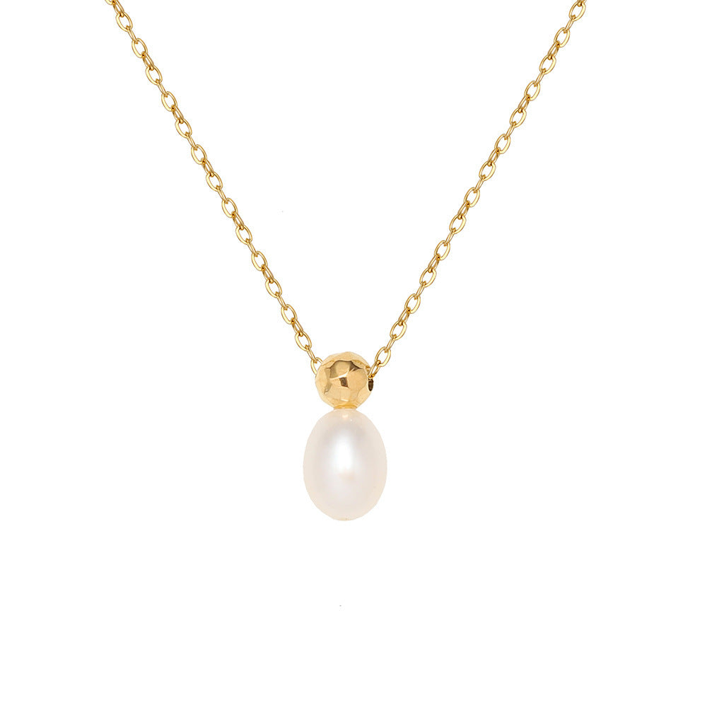 Drop Natural Freshwater Pearl Necklace 6mm