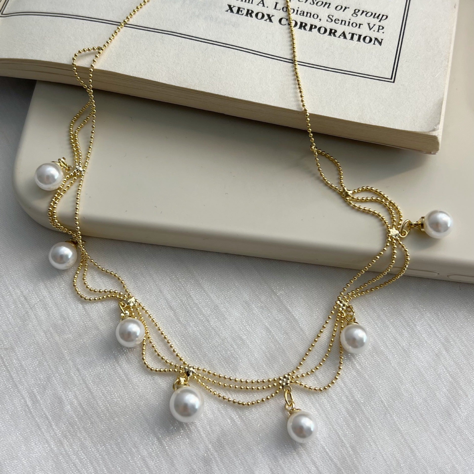 Choker Natural Freshwater Pearl Necklace #370