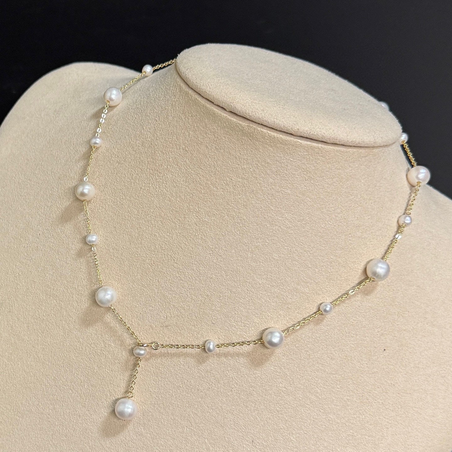 Drop Natural Freshwater Pearl Necklace 8mm