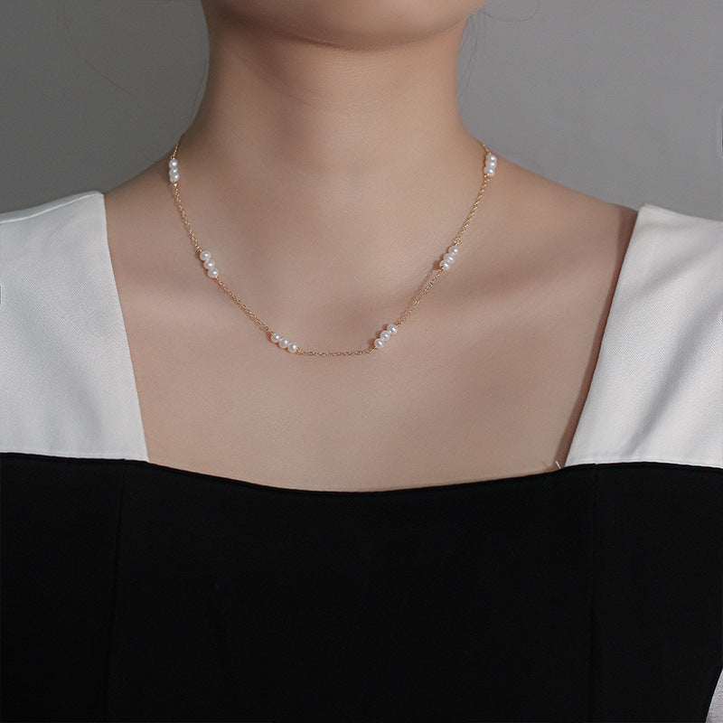 Choker Natural Pearl Necklace