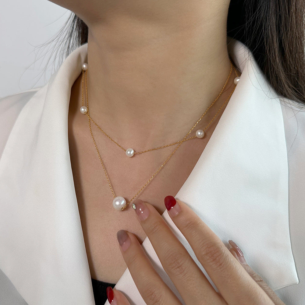 Choker Freshwater Pearl Necklace #938