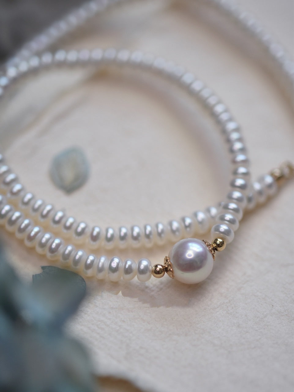 Choker Natural Pearl Necklace #986