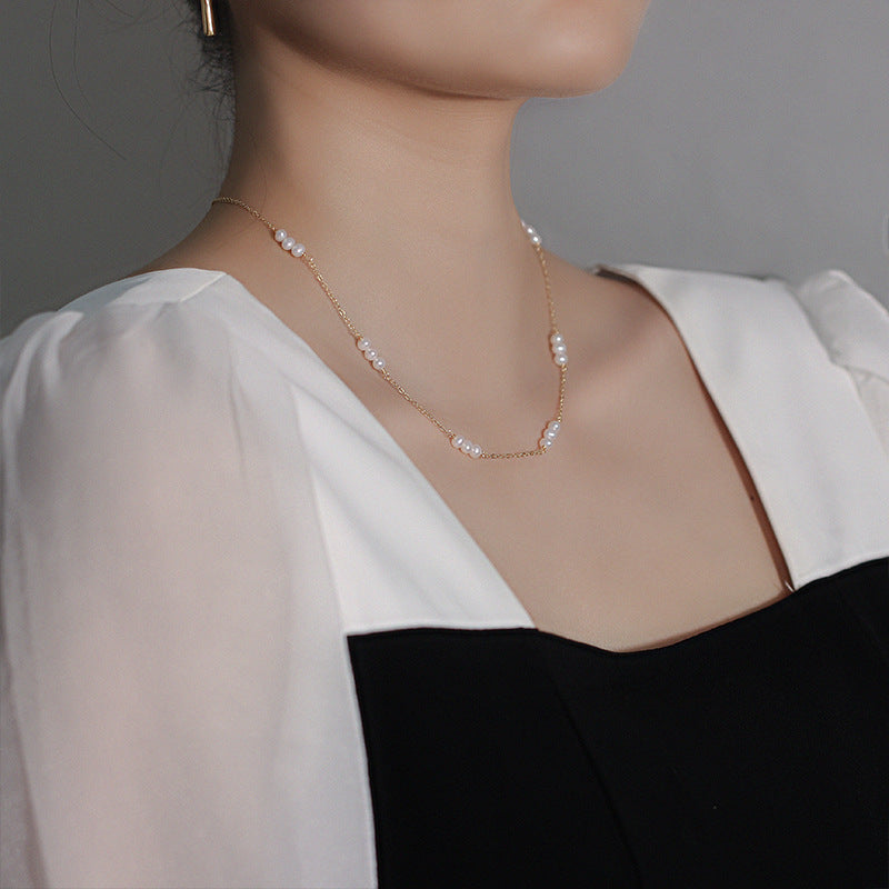 Choker Natural Pearl Necklace