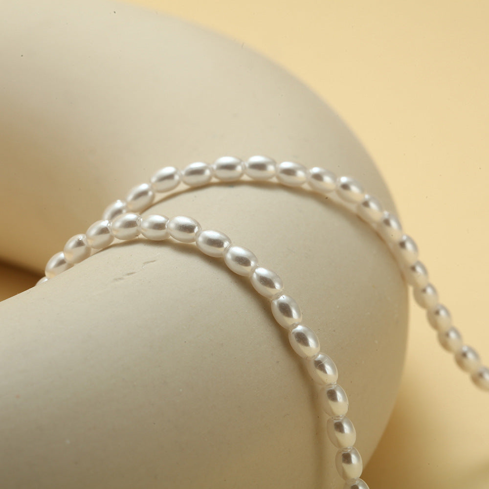 Choker Natural Freshwater Pearl Necklace 6mm