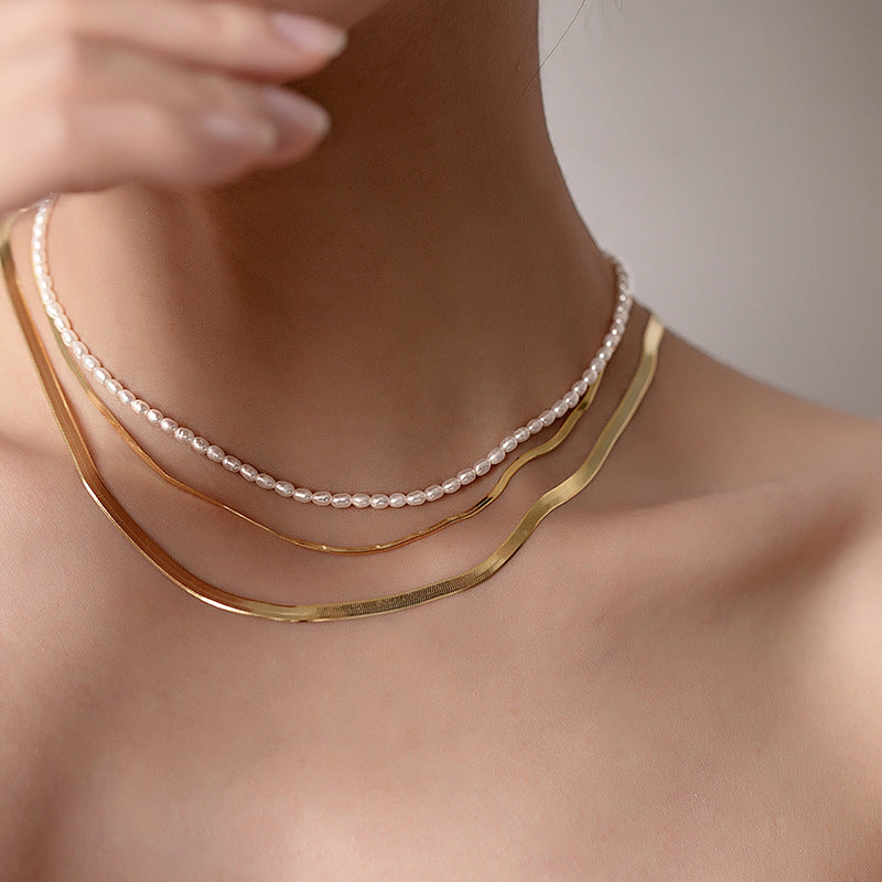 Drop Natural Freshwater Pearl Necklace