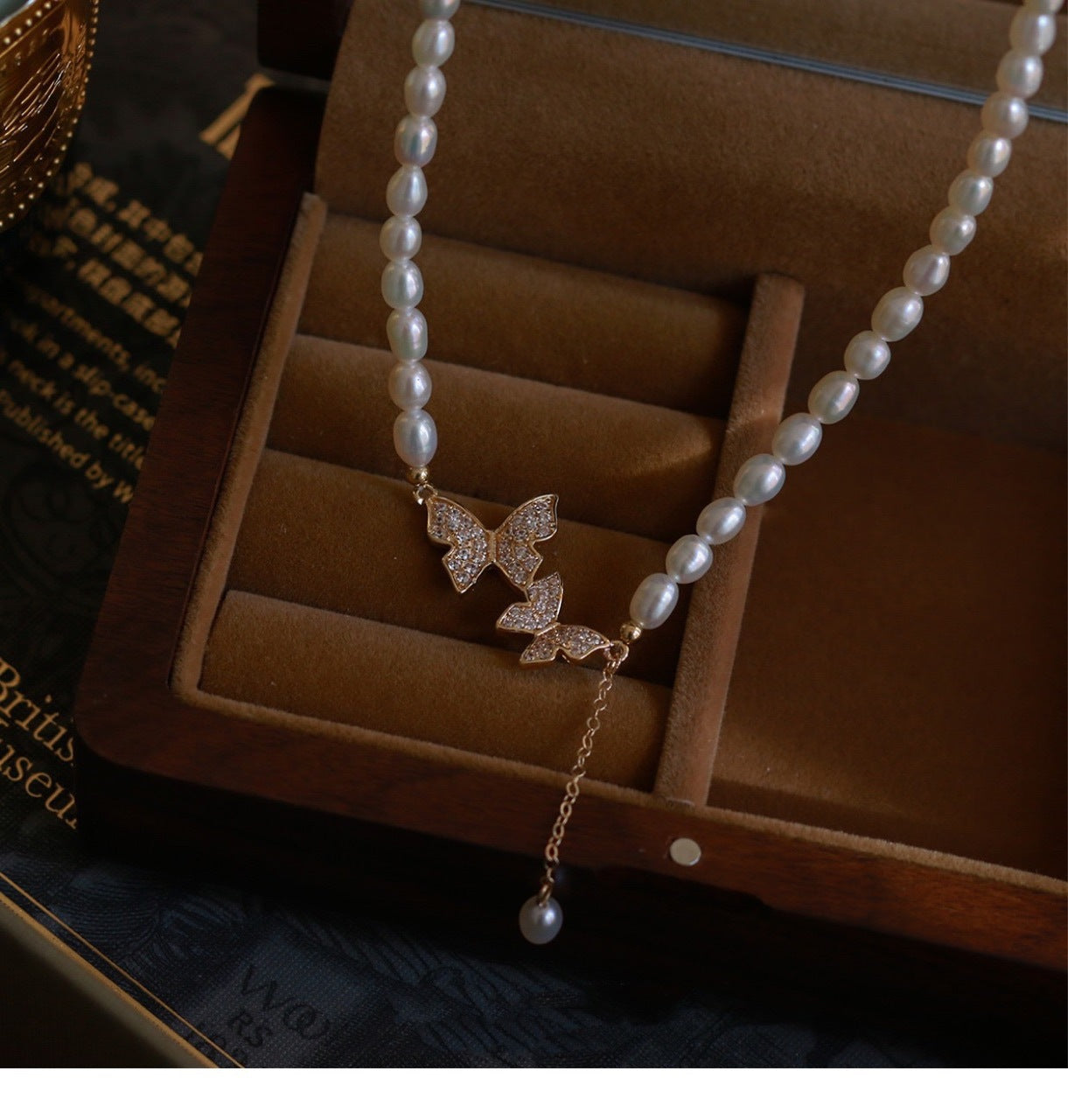 Drop Natural Pearl Necklace #498