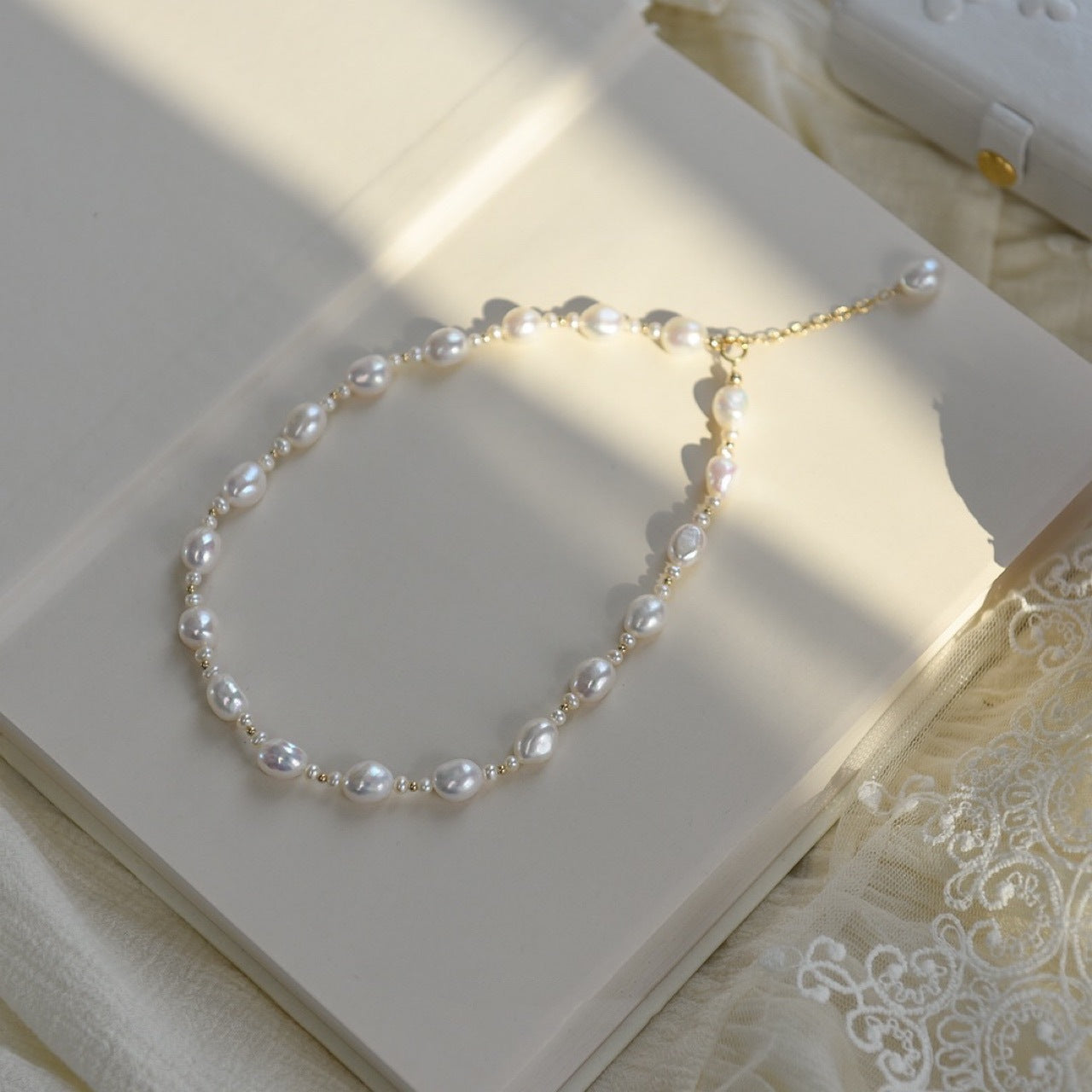 Baroque Freshwater Pearl Necklace 8mm